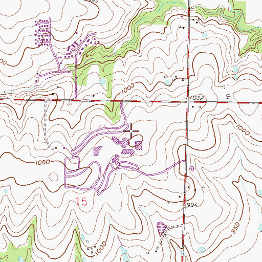 Topographic Map of Johnson County Community College, KS