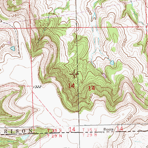 Topographic Map of Snow Hill (historical), KS