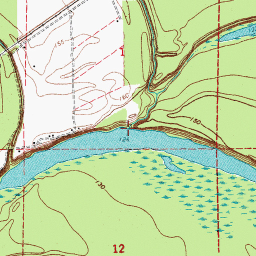 Topographic Map of Deep Bayou, AR