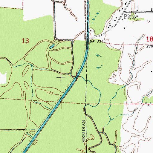 Topographic Map of Deep Slough, AR