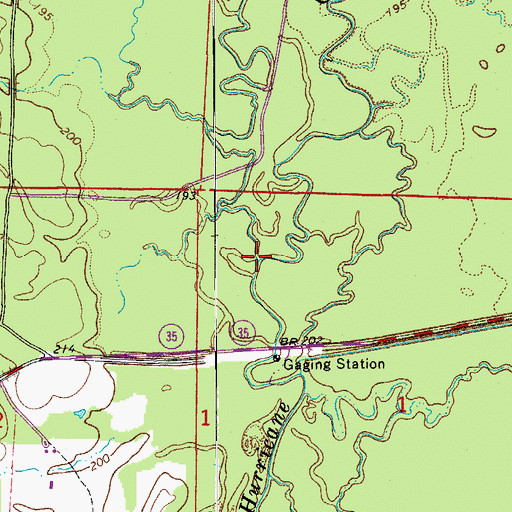Topographic Map of Deer Creek, AR