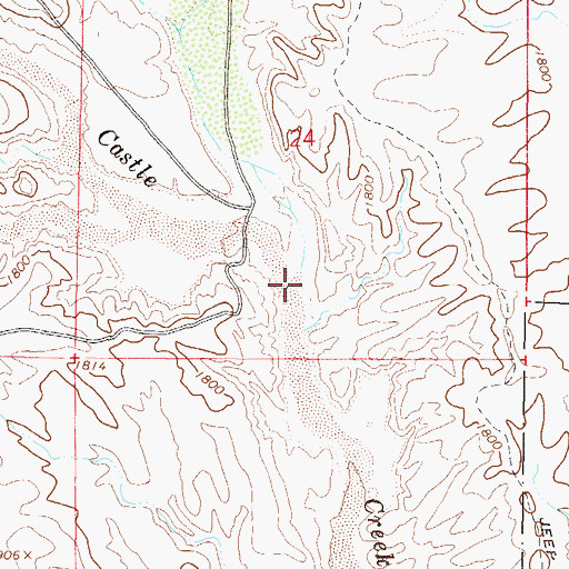 Topographic Map of French Creek, AZ