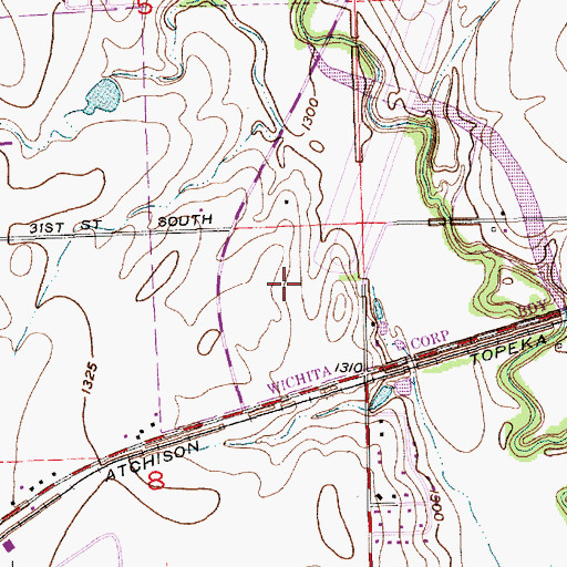 Topographic Map of Prospect, KS