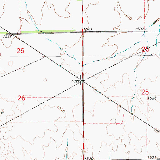 Topographic Map of Orsemus, KS