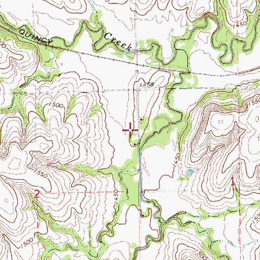 Topographic Map of Haworth, KS