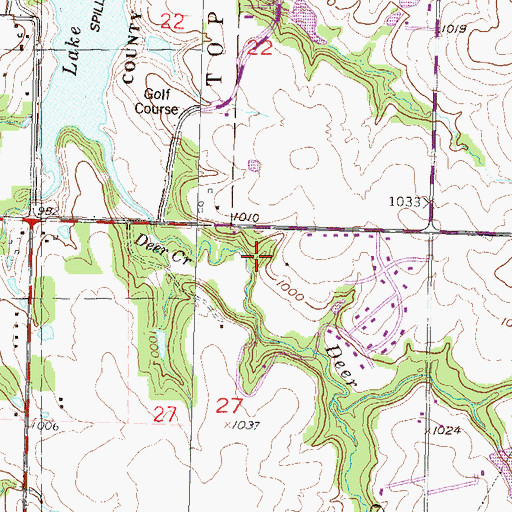 Topographic Map of Lindbloom Park (historical), KS