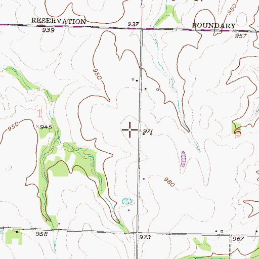 Topographic Map of Prairie Center (historical), KS