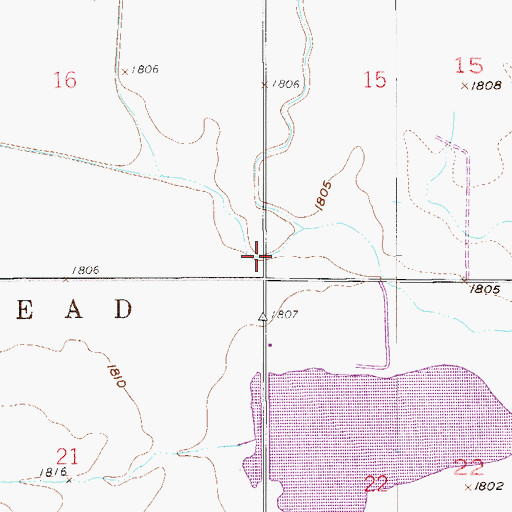 Topographic Map of Barton County, KS