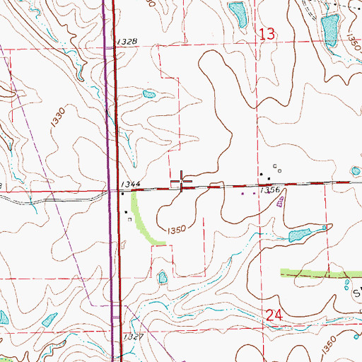 Topographic Map of Butler County, KS