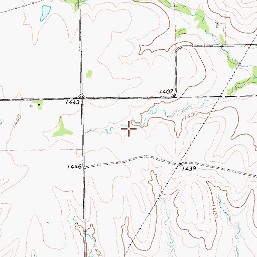 Topographic Map of Chase County, KS