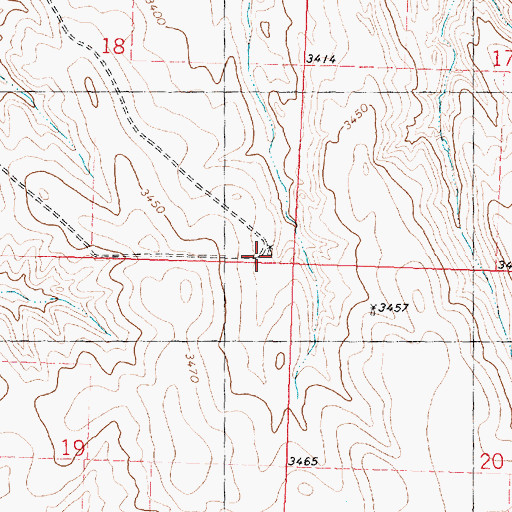 Topographic Map of Cheyenne County, KS