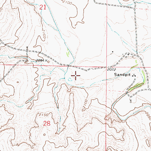 Topographic Map of Clark County, KS