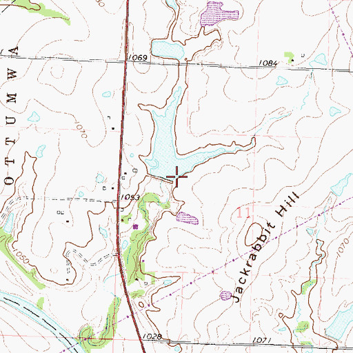 Topographic Map of Coffey County, KS