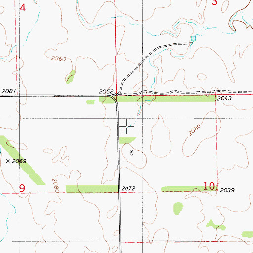 Topographic Map of Comanche County, KS