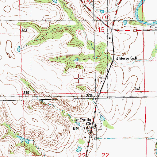 Topographic Map of Geary County, KS