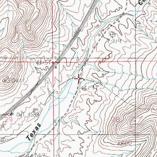 Topographic Map of Adams Ranch, AZ