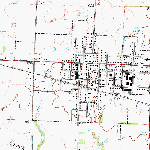 Topographic Map of Labette County, KS