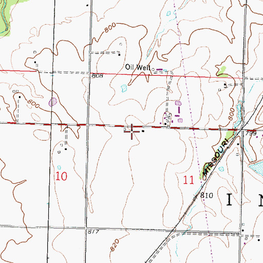 Topographic Map of Montgomery County, KS