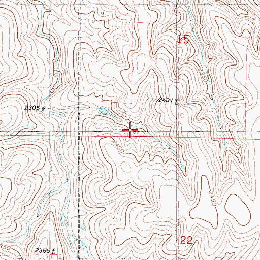 Topographic Map of Norton County, KS