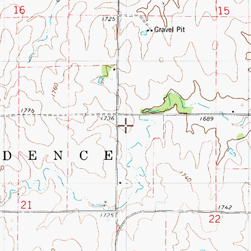 Topographic Map of Osborne County, KS