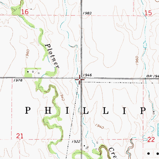 Topographic Map of Phillips County, KS