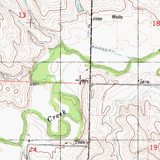 Topographic Map of Rawlins County, KS