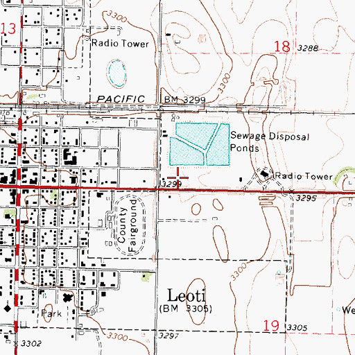 Topographic Map of Wichita County, KS