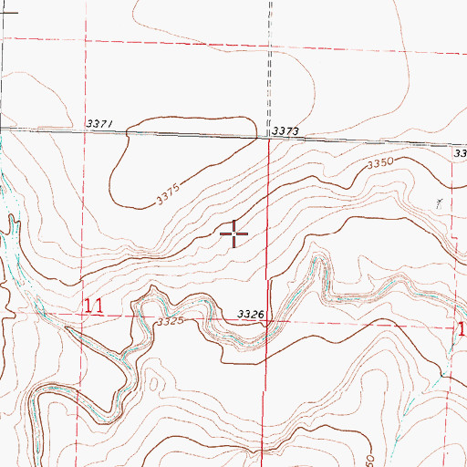 Topographic Map of Township of Richfield, KS
