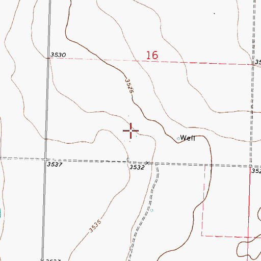 Topographic Map of Spring Creek, KS