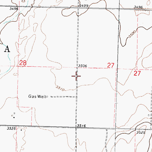 Topographic Map of Township of Taloga, KS