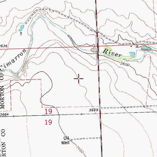 Topographic Map of Pasture Number Three, KS
