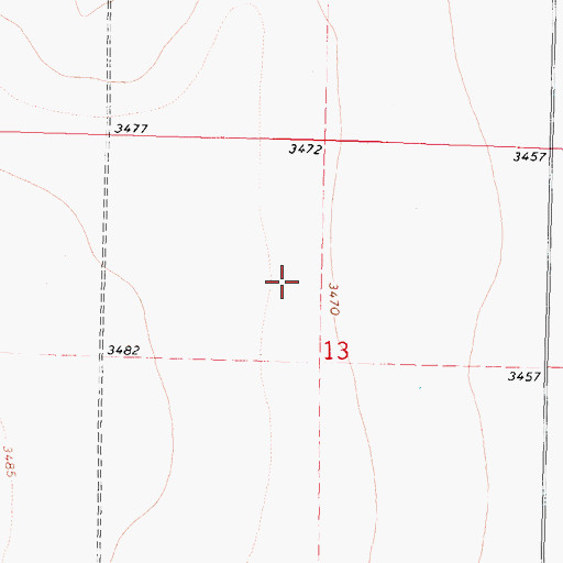Topographic Map of Pasture Number Sixteen, KS