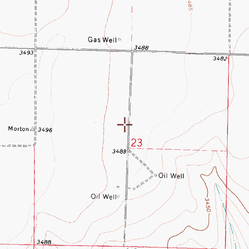 Topographic Map of Yoder Pasture, KS