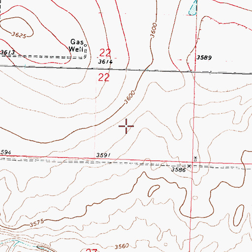 Topographic Map of North Fork Pasture, KS