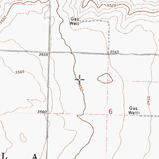 Topographic Map of Pasture Number Eleven, KS