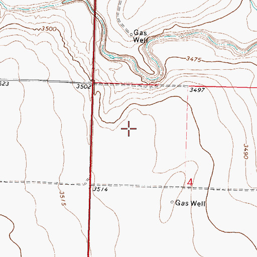 Topographic Map of Pasture Number Twelve, KS