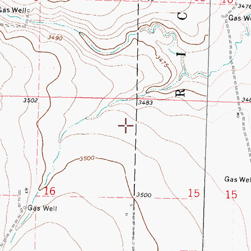 Topographic Map of Greenwood Pasture, KS