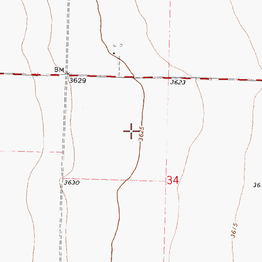 Topographic Map of Pasture Number Twenty, KS