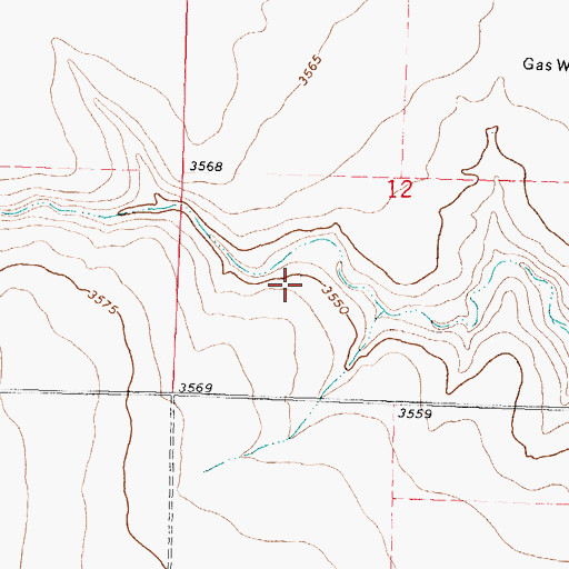 Topographic Map of Pasture Number Ten, KS
