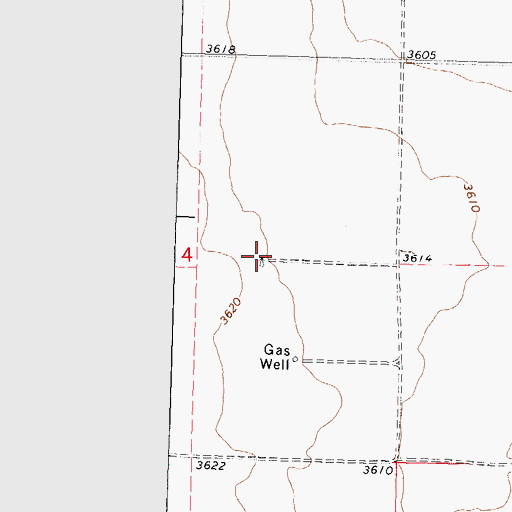 Topographic Map of Pasture Number Seven, KS