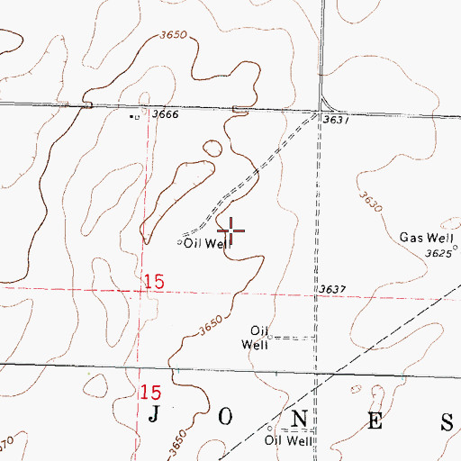 Topographic Map of Pasture Number Thirtynine, KS