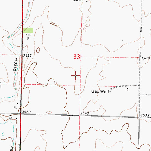 Topographic Map of East Headquarters Pasture, KS