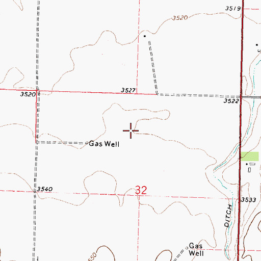 Topographic Map of West Headquarters Pasture, KS