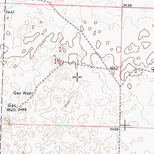 Topographic Map of College Green Pasture, KS