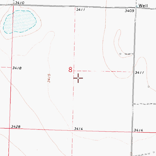 Topographic Map of Morton County, KS