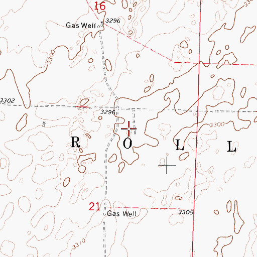 Topographic Map of Caliche Pit, KS