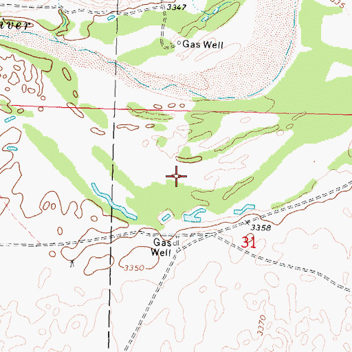 Topographic Map of George Alwood Recreation Area, KS