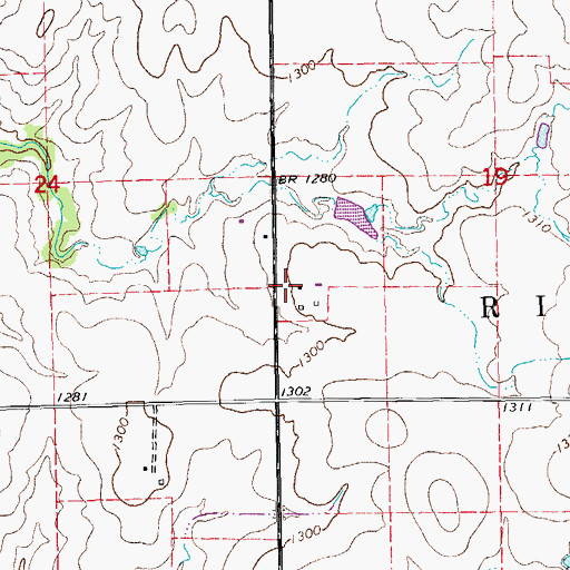 Topographic Map of Newbern (historical), KS