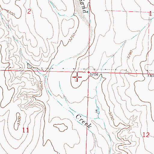 Topographic Map of Fort Aubrey (historical), KS