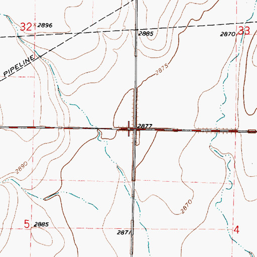 Topographic Map of Township of Lockport, KS